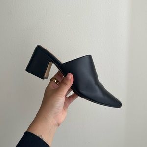 Aldo Black Open Heel Pointy Shoes / Heels